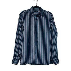 Ted Baker Striped Long Sleeve Button Up Dress Shirt Sz 3 (M)